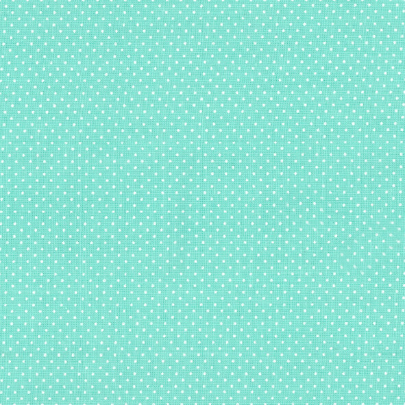 Light Aqua, Microdots | Quilting Cotton | 112cm wide - 0.6m Piece