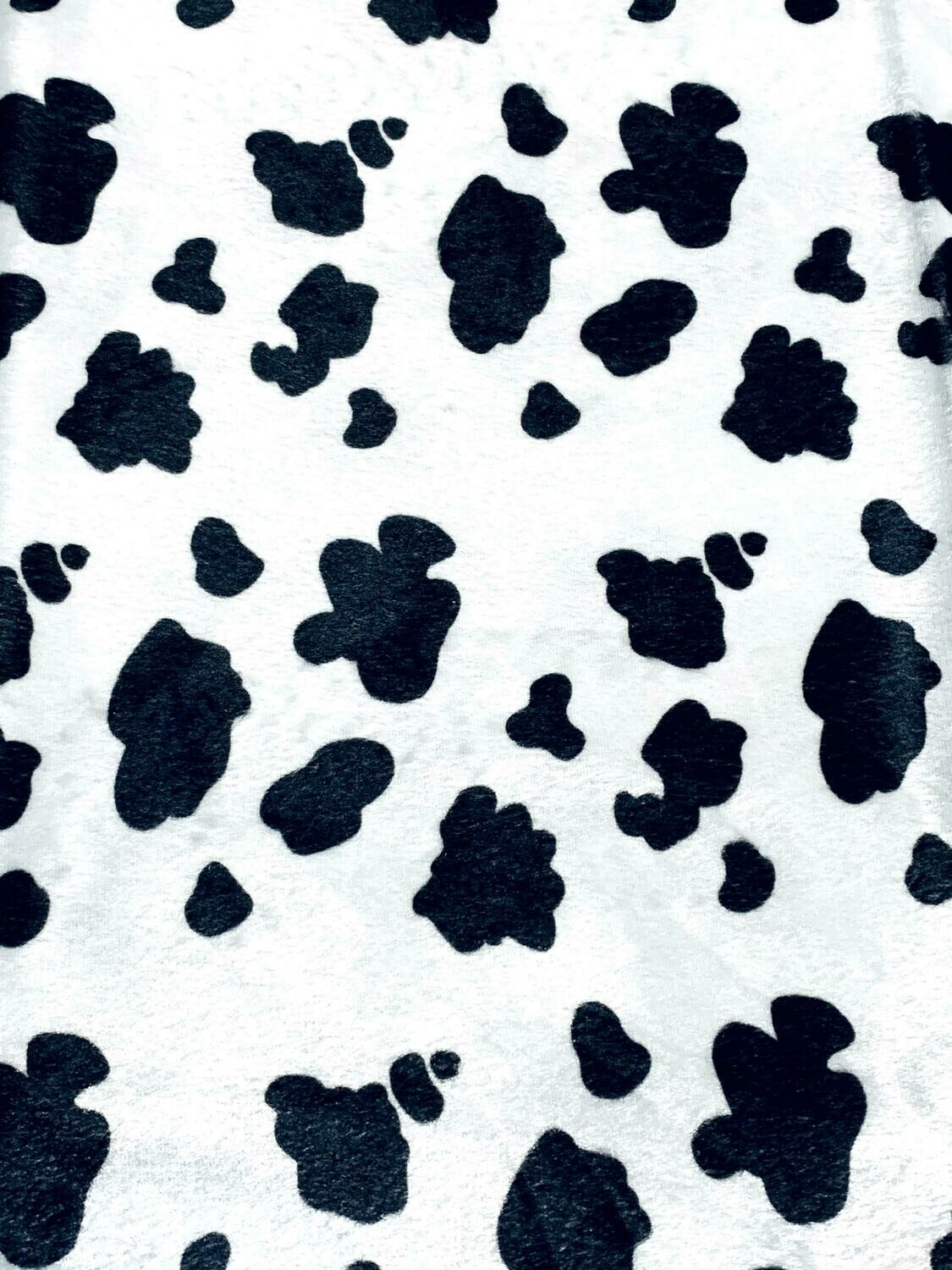 Cow Print | Laminated Minky | 110cm Wide
