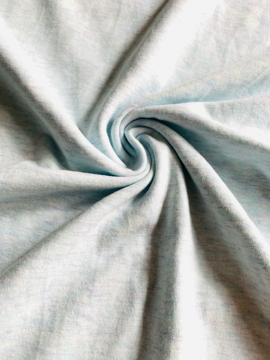 Marle Blue Confetti | Cotton Lycra Solid, 180gsm | 180cm Wide