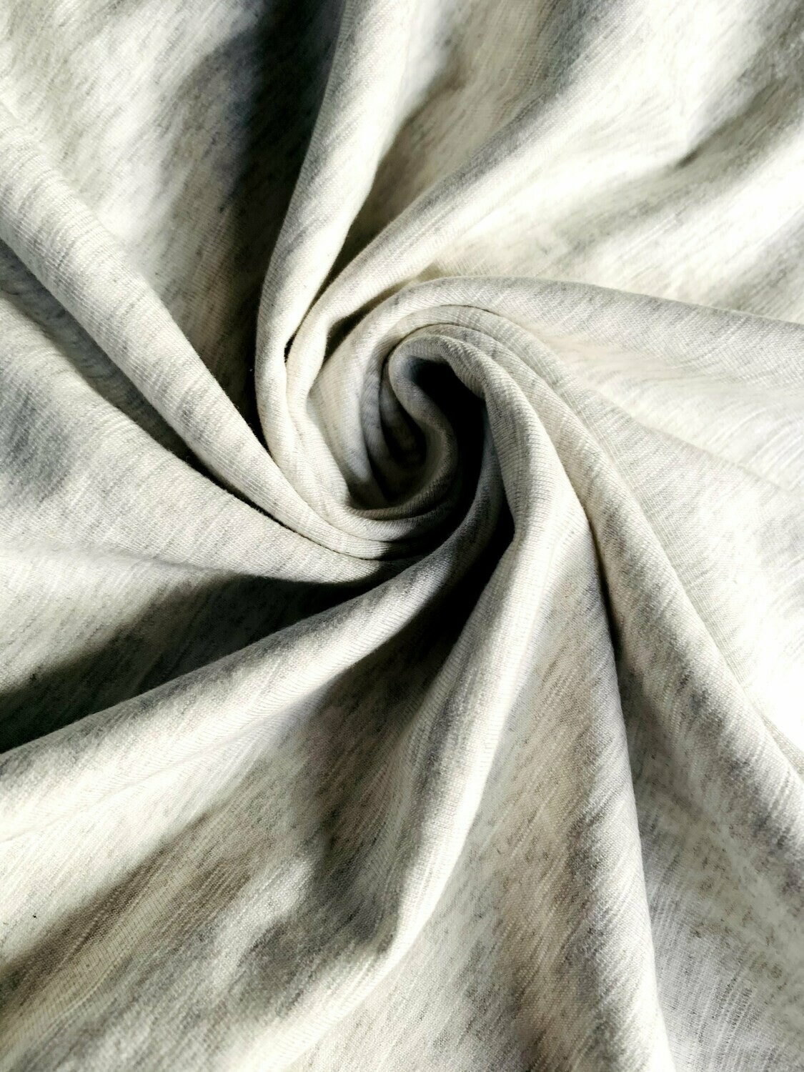 Marle Silver Grey | Cotton Lycra Solid, 160gsm | 180cm Wide