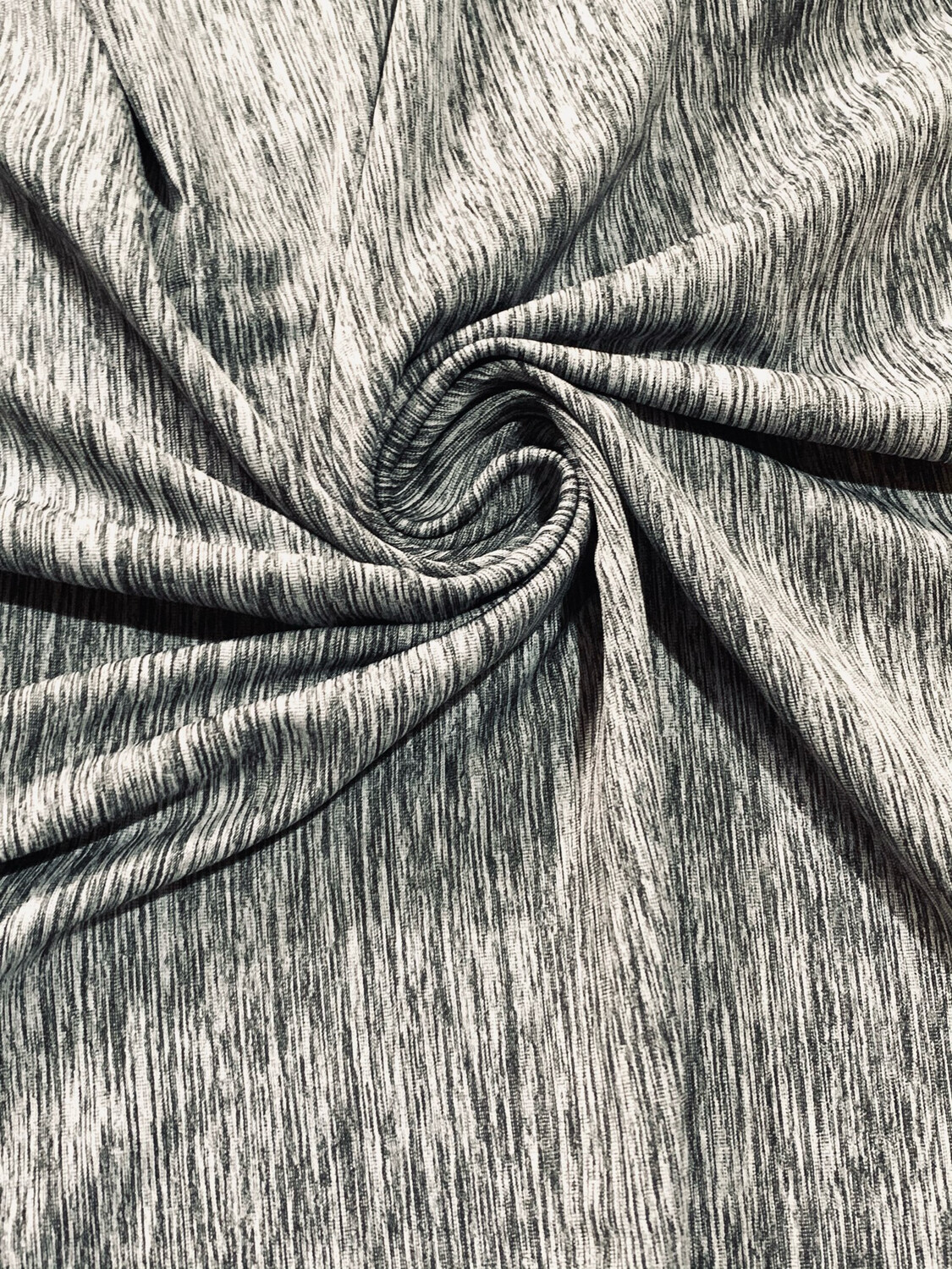 Marle Space Grey | Sports Performance Athletic Knit w/ Dri-Fit Technology | 150cm Wide - 0.45m Piece