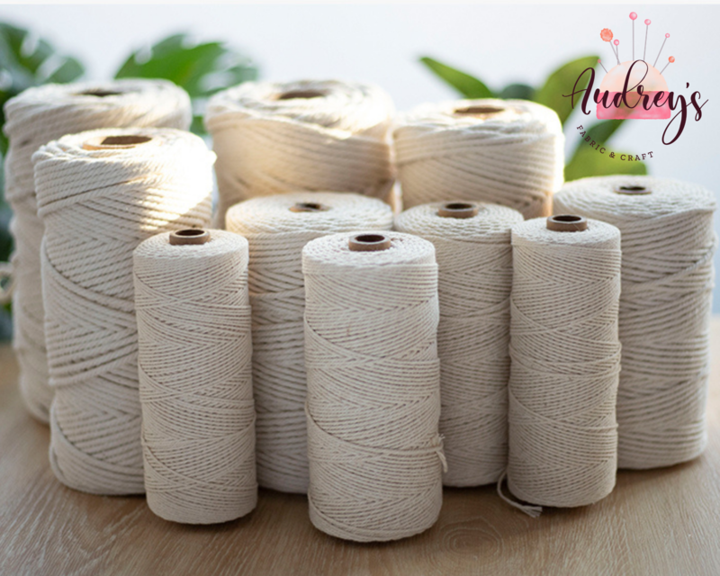 Macrame Twist Cotton Cord Rope | By the Meter