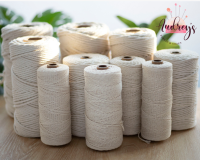 Macrame Twist Cotton Cord Rope | By the Meter