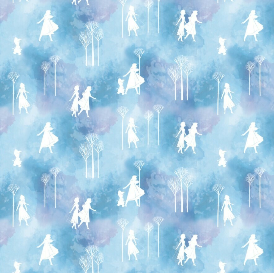 Frozen 2, Silhouettes | Licensed Quilting Cotton | 112cm wide