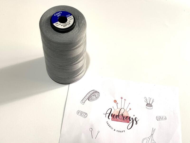 Coats Epic 120 Sewing Thread | 66PUX (Medium Grey) | 5000m Spool