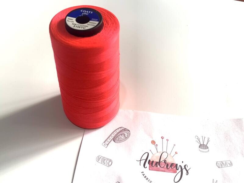 Coats Epic 120 Sewing Thread | 31WTC (Fluoro Pink) | 5000m Spool