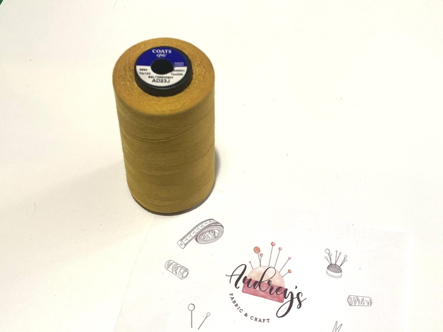 Coats Epic 120 Sewing Thread | AD23J (Mustard) | 5000m Spool