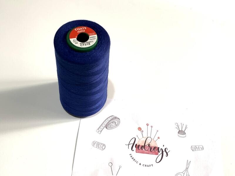 Coats Astra 110 Sewing Thread | C7315 (Dark Electric Blue) | 4000m Spool