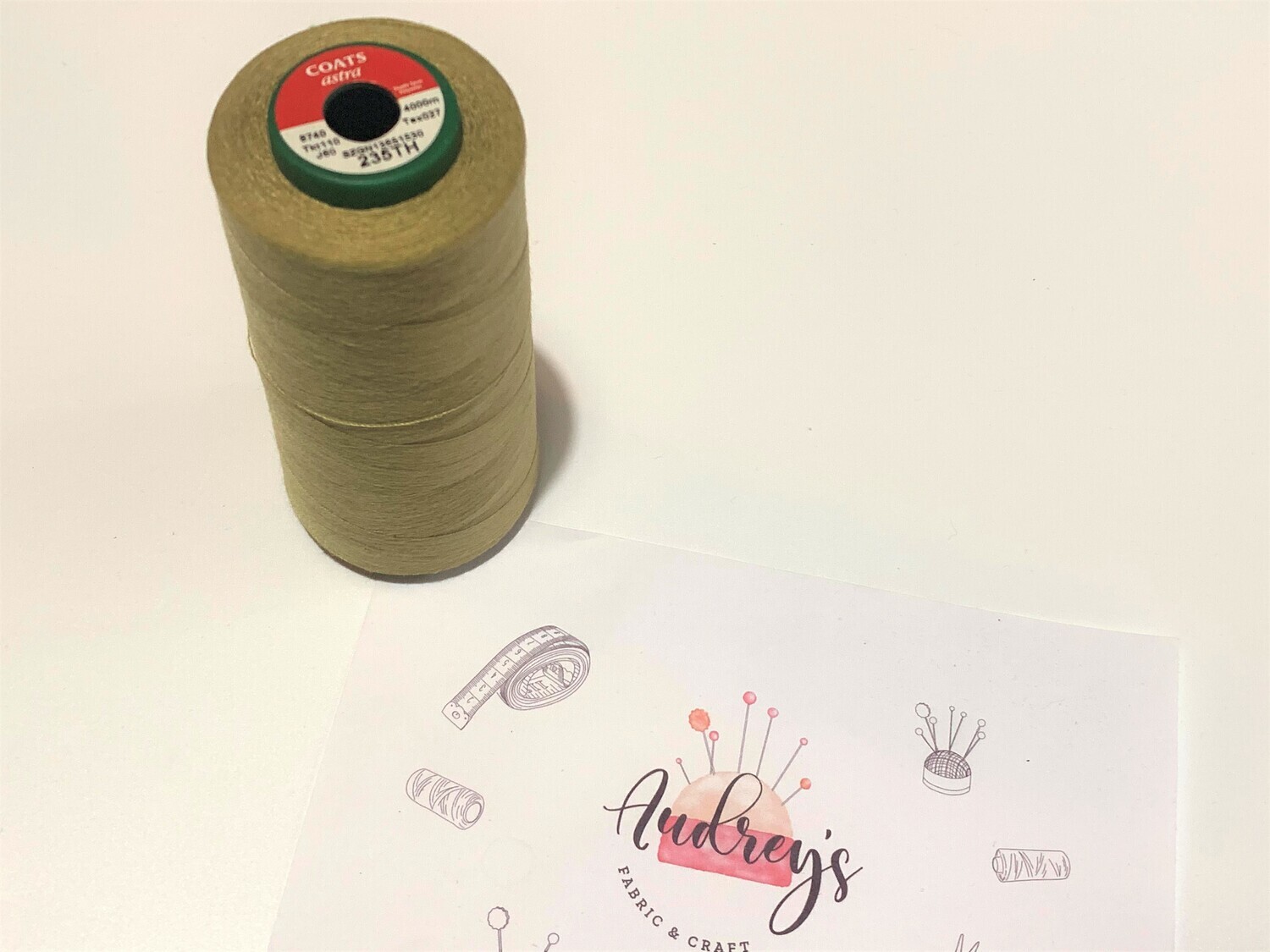 Coats Astra 110 Sewing Thread | 235TH (Light Moss) | 4000m Spool