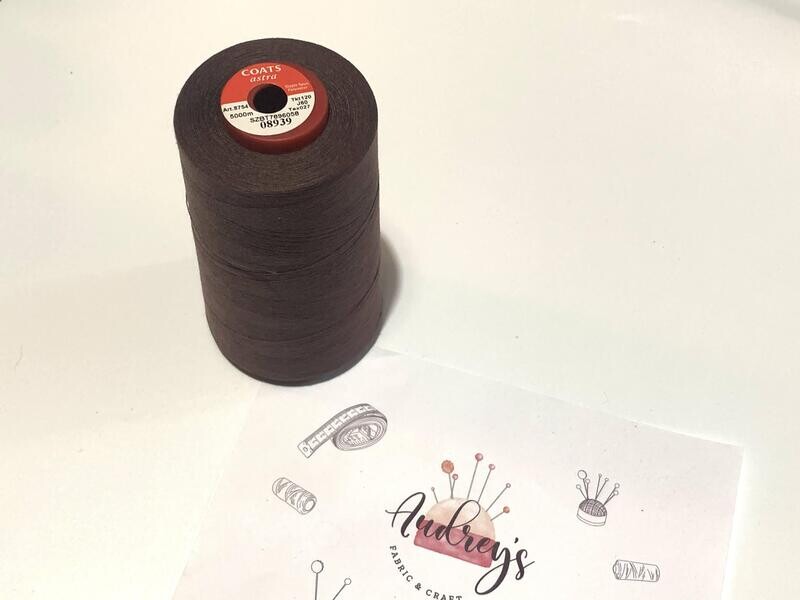 Coats Astra 120 Sewing Thread | 08939 (Mahogony) | 5000m Spool