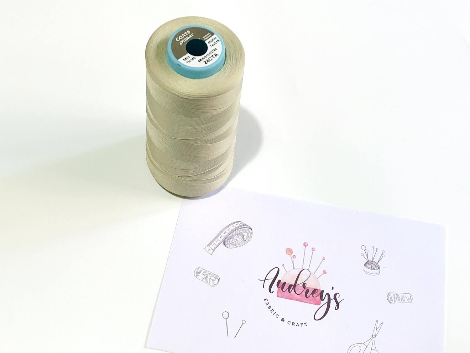 Coats Gramax 160 Overlocker Thread | 24CTA (Taupe) | 5000m Spool