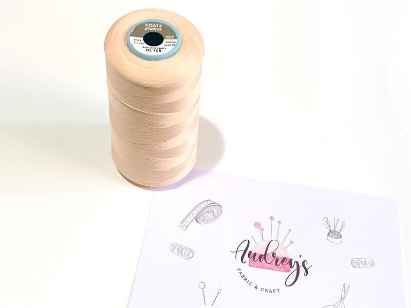 Coats Gramax 160 Overlocker Thread | SL108 (Light Peach) | 5000m Spool