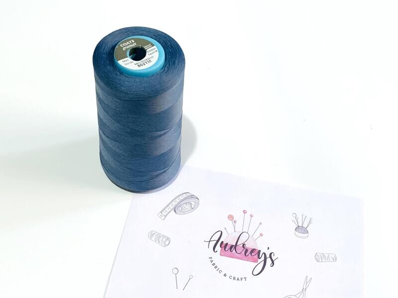 Coats Gramax 160 Overlocker Thread | 802TM (Light Navy) | 5000m Spool