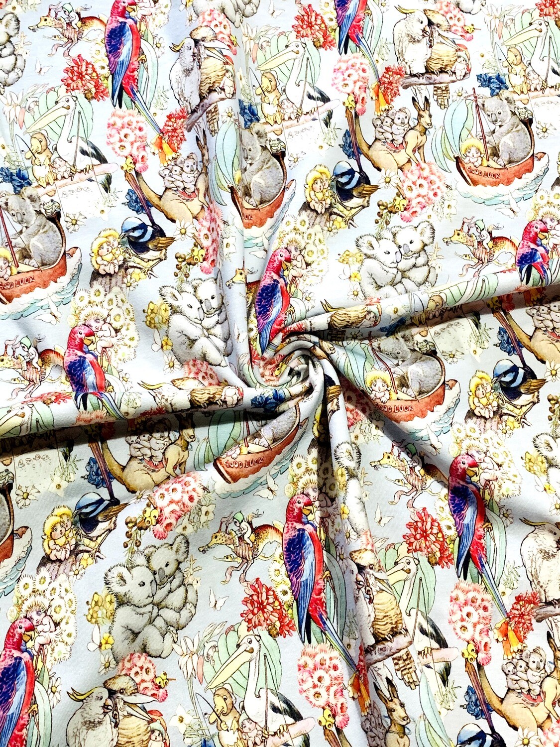 Adventure, May Gibbs | Licensed Cotton Lycra, 220gsm | 150cm Wide