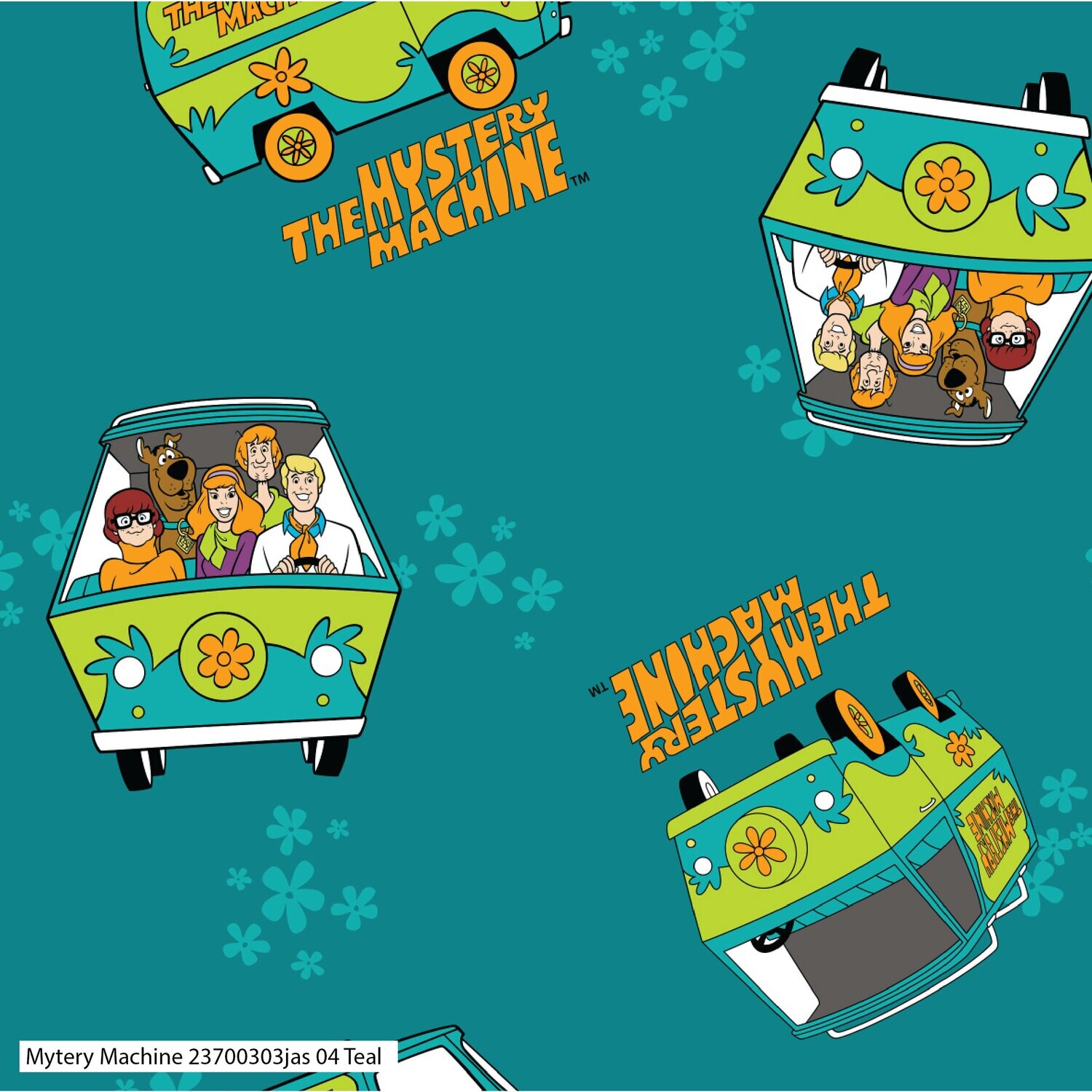 Scooby Doo, Mystery Machine Toss | Licensed Quilting Cotton | 112cm wide