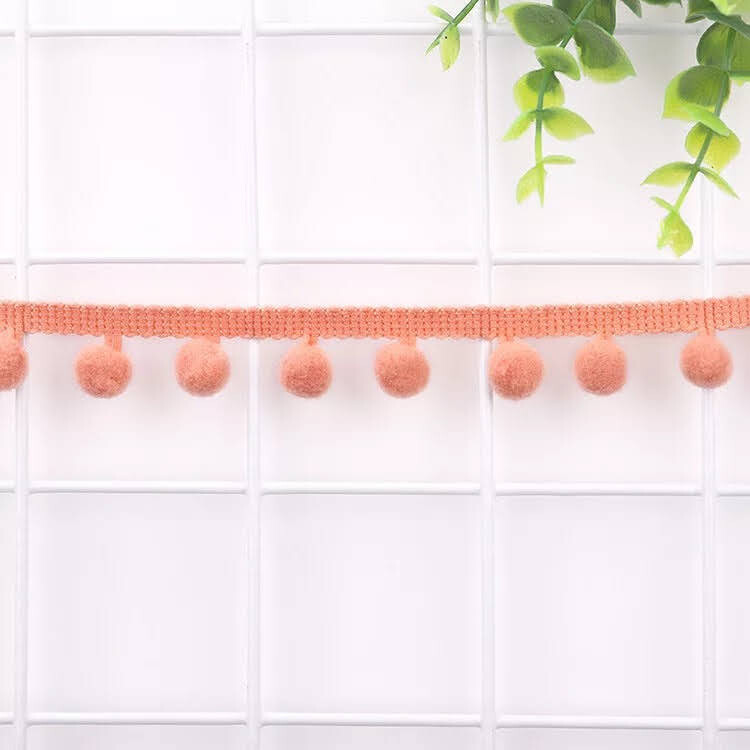 Pom-Pom Trim | Coral - 1.4m Piece