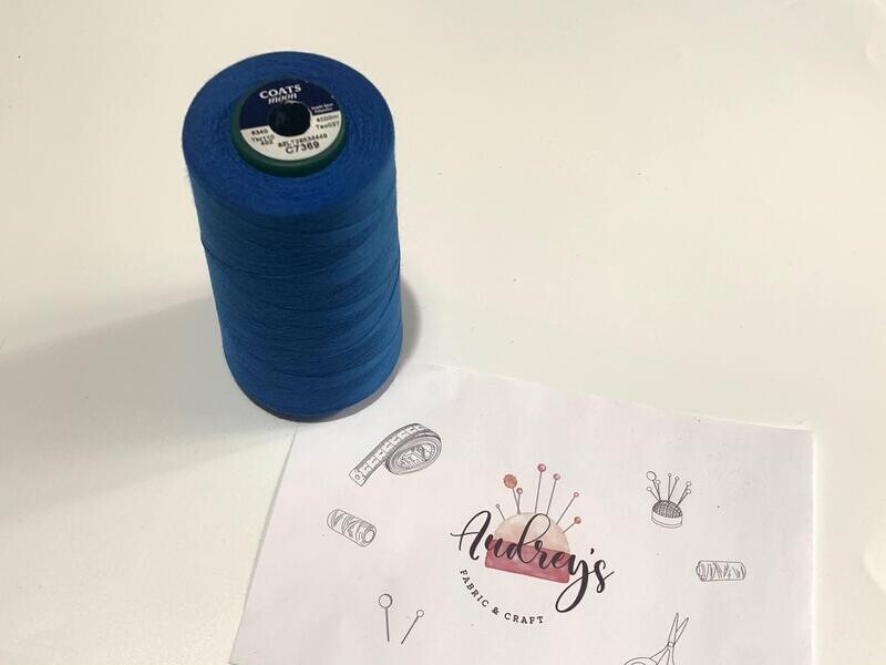 Coats Moon 110 Sewing Thread | C7369 (Blue) | 4000m Spool