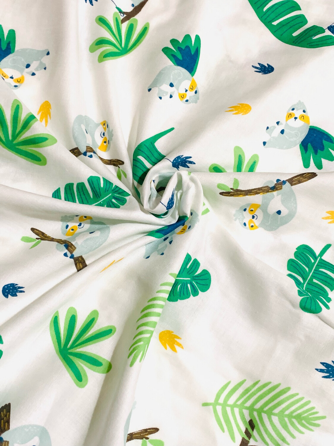 Sloths | Double Gauze Muslin | 158cm wide