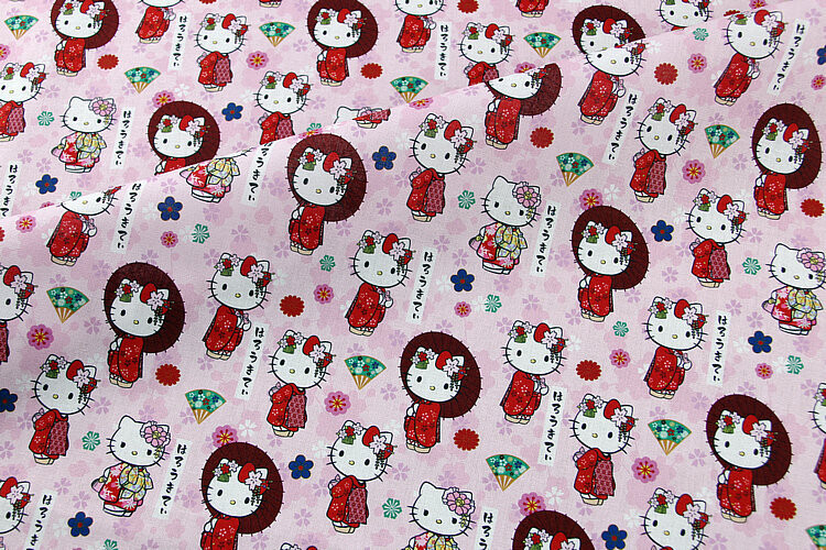 Hello Kitty Kimono | PRE-ORDER Cotton Woven | 142cm wide