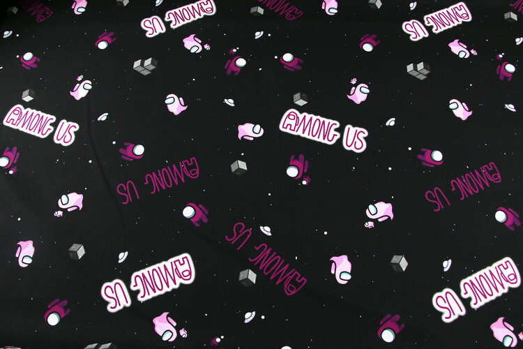 Among Us, Pink | PRE-ORDER Cotton Woven | 142cm wide