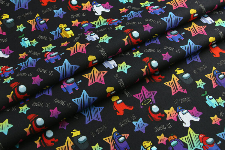 Among Us, Stars | PRE-ORDER Cotton Woven | 142cm wide