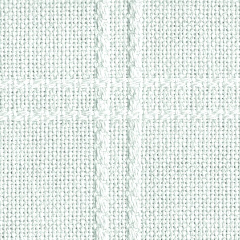 2 x 9 Squares | Zweigart 18ct Cotton-Anne Afghan Cloth, White | 145cm Wide