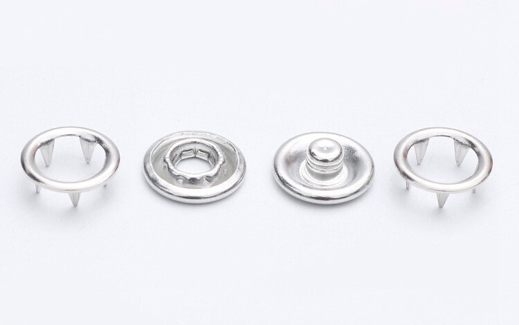 9.5mm (3/8'') | Metal Snap Fasteners | 10 sets