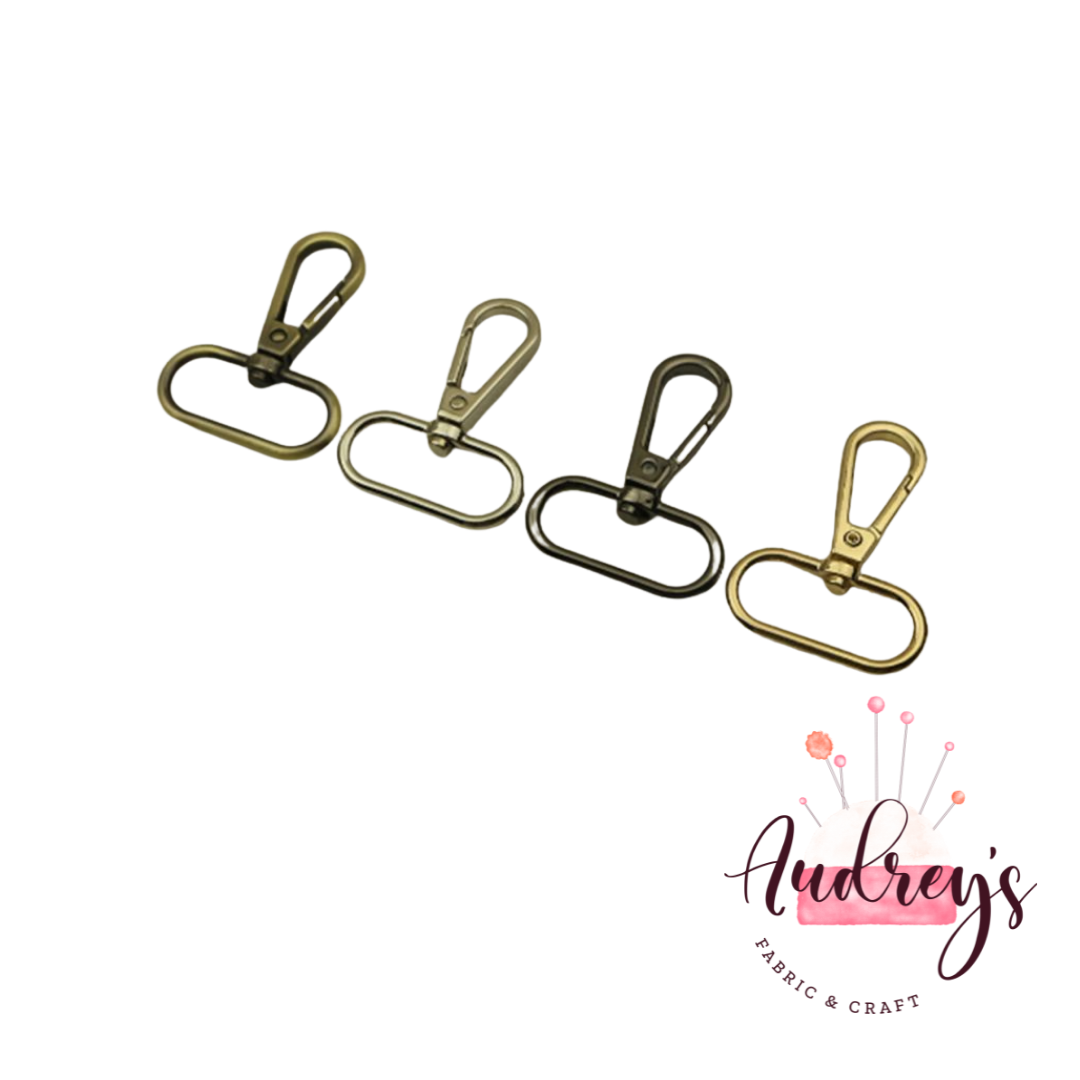 32mm (1.25'') Swivel Snap Hook Clips / Lobster Clasps | 4 Colours
