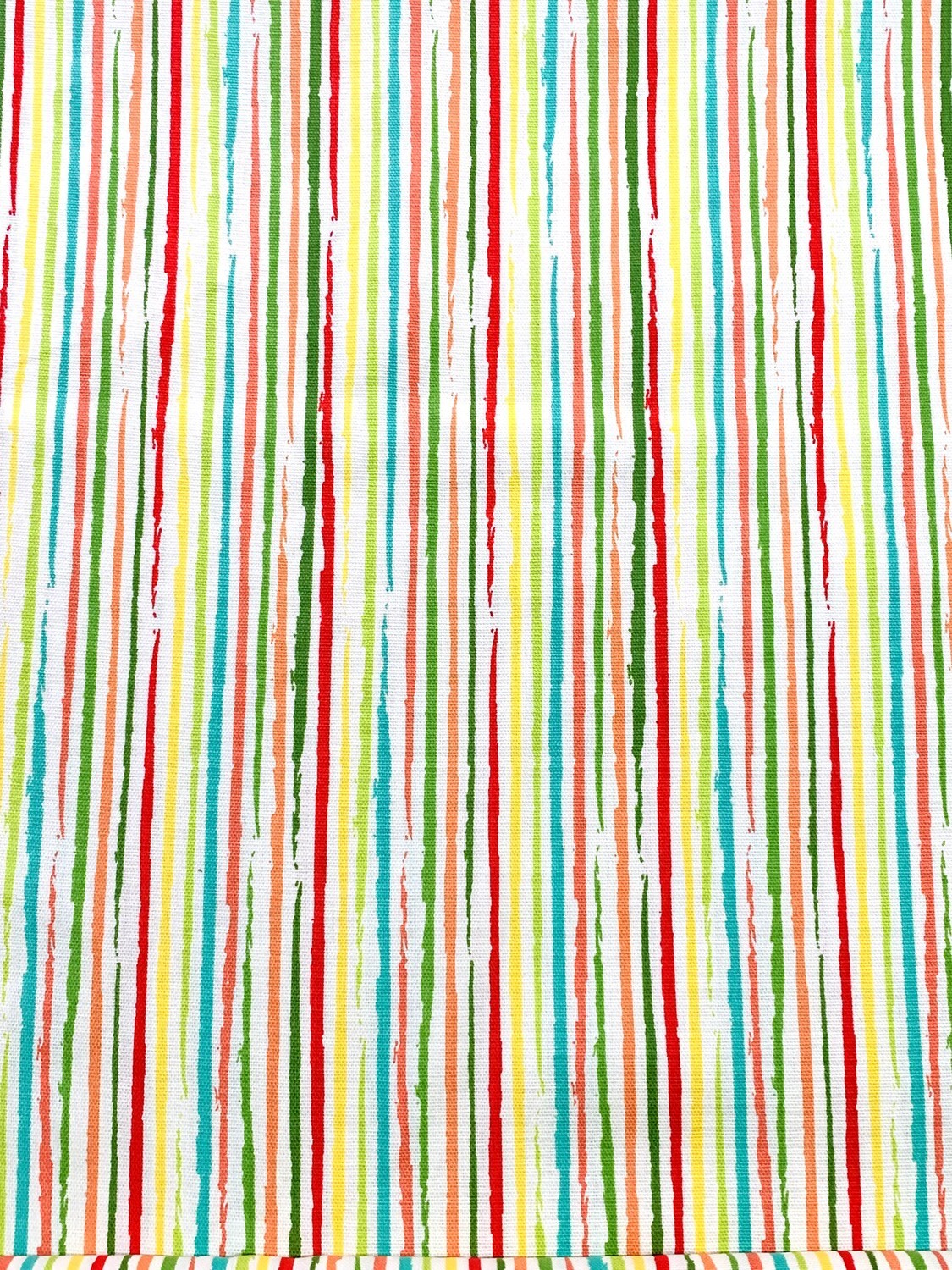 Coloured Stripes | Cotton Canvas | 112cm wide - 0.65m Piece