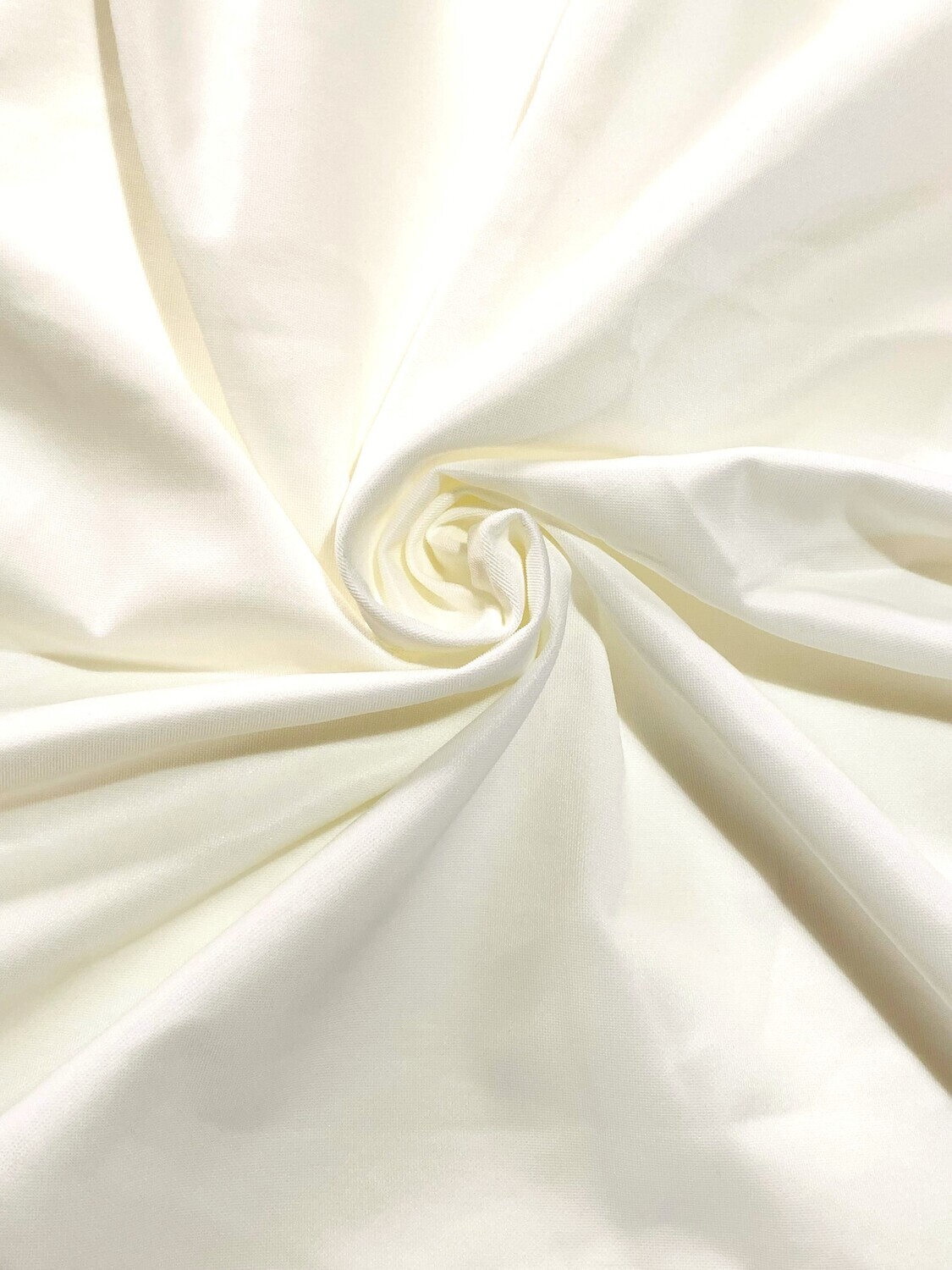 Eggshell White | Premium Scuba Crepe Knit, 200gsm | 160cm Wide