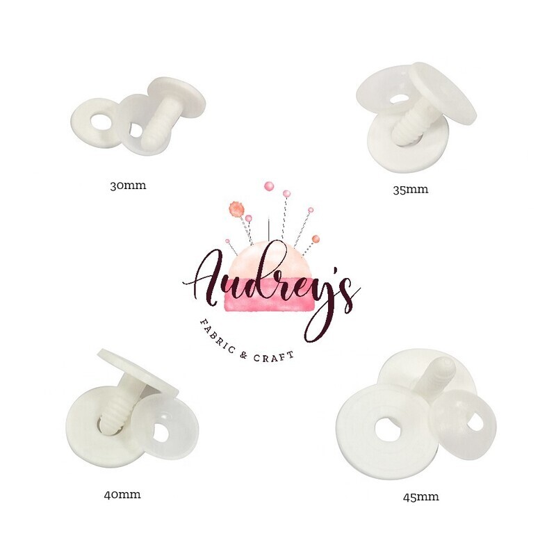 30mm | 3-Part Plastic Doll &amp; Bear Joints