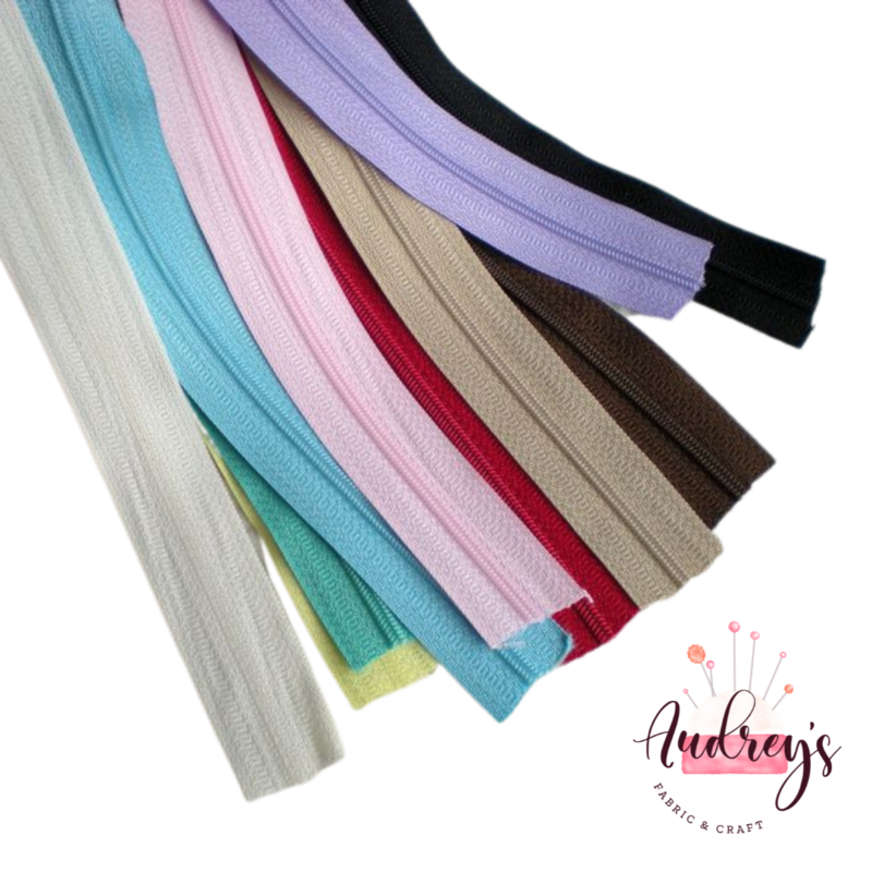 10 Colours | Continuous Zipper Tape, #3 | Nylon