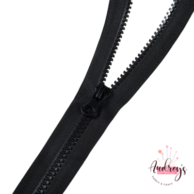 #5 Black, Open End | Chunky Zipper | 50cm