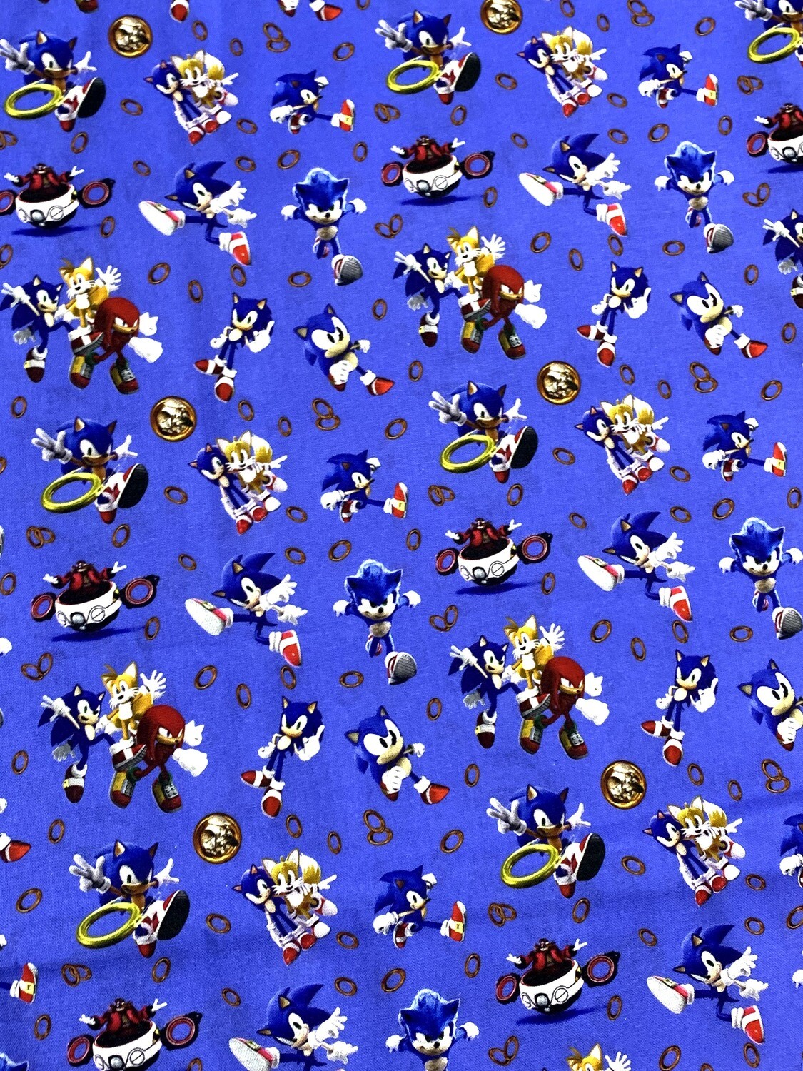Sonic the hedgehog fabric deals