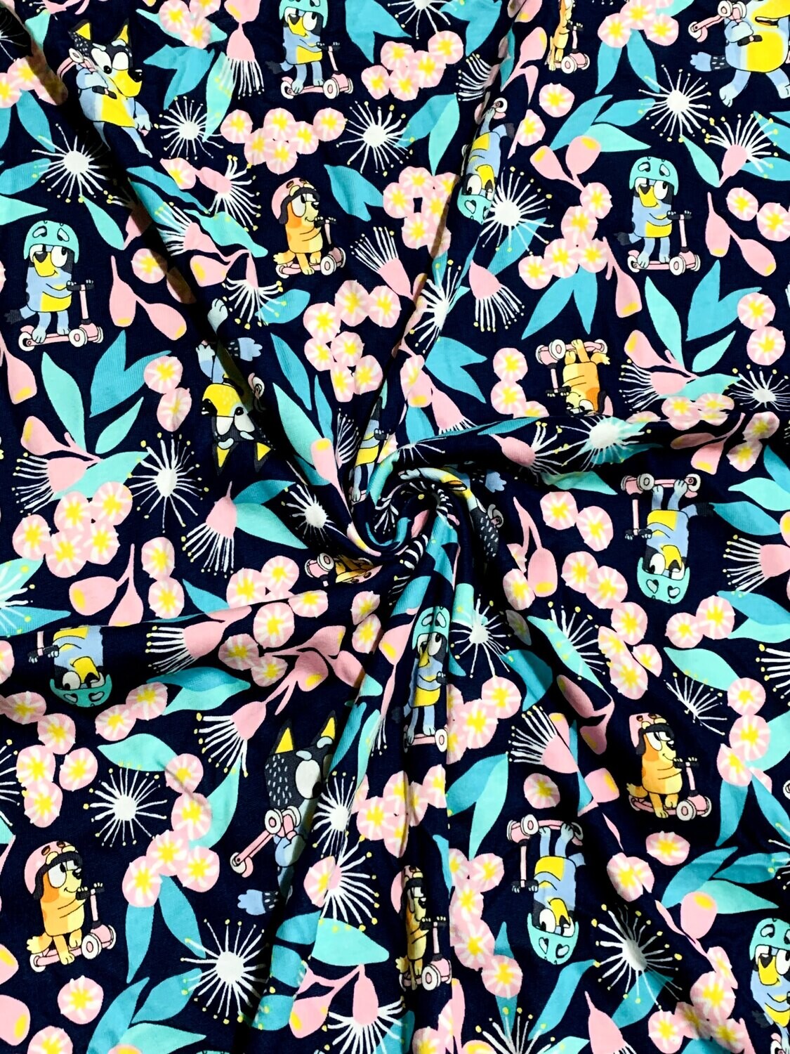 Bluey Scooter | Licensed Cotton Jersey, 165gsm | 175cm Wide