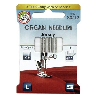 Jersey Needles | Organ Sewing Needles Eco-Pack | Pack of 5