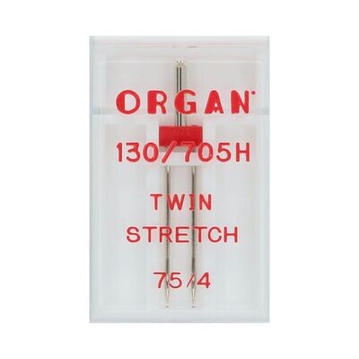 Twin Stretch 75/11 4.0mm | Organ Sewing Needles Box Pack | Pack of 1