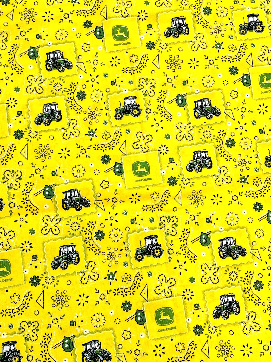 Banana Tractor, John Deere | Licensed Quilting Cotton | 112cm Wide
