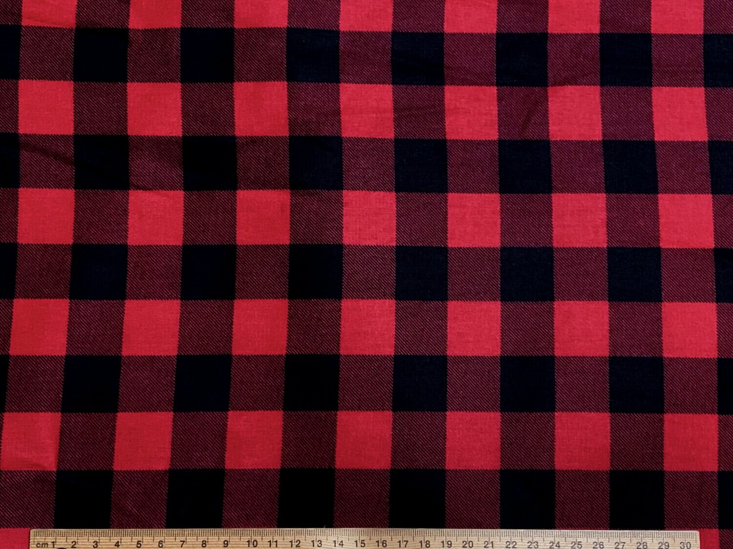 Buffalo Plaid Red, 1 inch | Quilting Cotton | 112cm wide