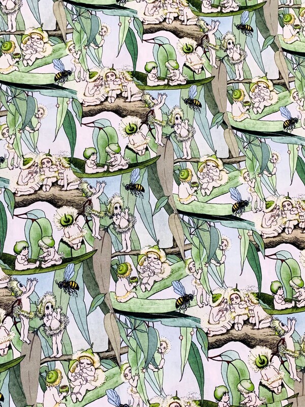 Gum Blossom Babies, May Gibbs | Licensed Quilting Cotton | 112cm wide