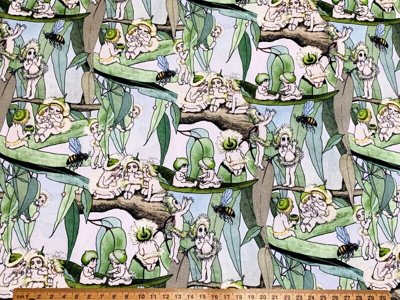 Gum Blossom Babies, May Gibbs | Licensed Quilting Cotton | 112cm wide