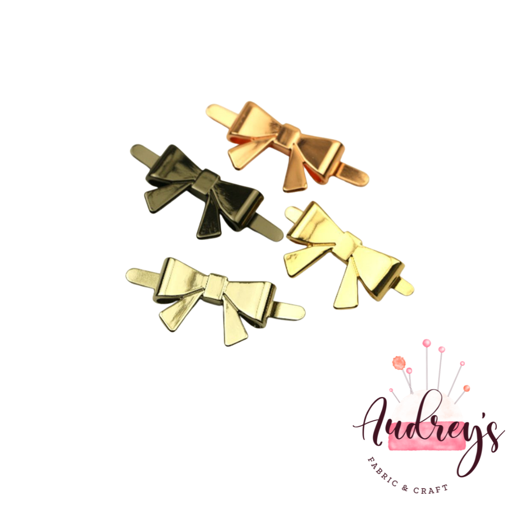 Bow | Metal Bag Label | 4 Colours