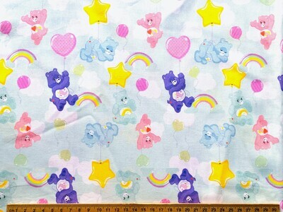 Carebears, Pastels | Licensed Quilting Cotton | 112cm wide