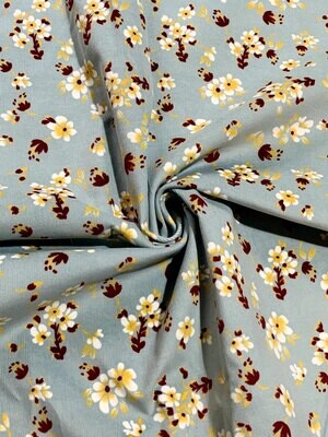 Delicate Florals | Stretch Pinwale Corduroy | 140cm wide