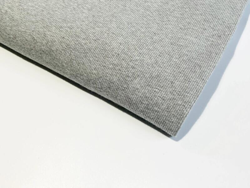 Marle Medium Grey | Heavyweight 2x2 Ribbing | 110cm Wide