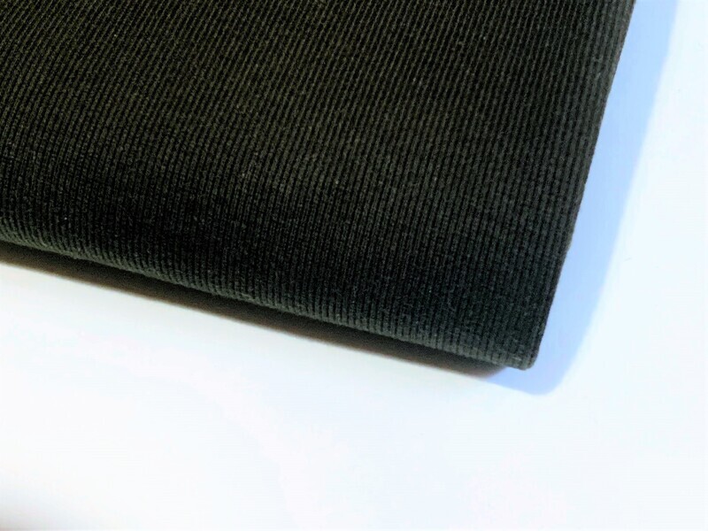 Dark Moss Green | Heavyweight 2x2 Ribbing | 120cm Wide