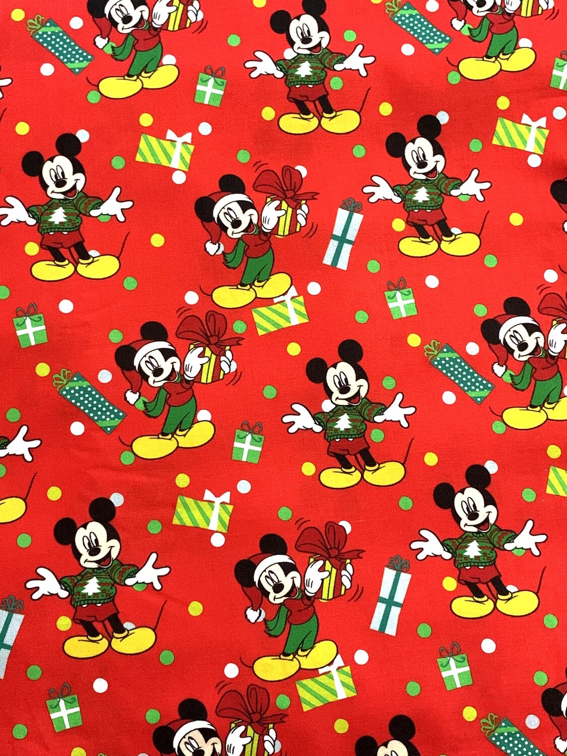 Mickey&#39;s Christmas | Licensed Quilting Cotton | 112cm wide - Final Pieces