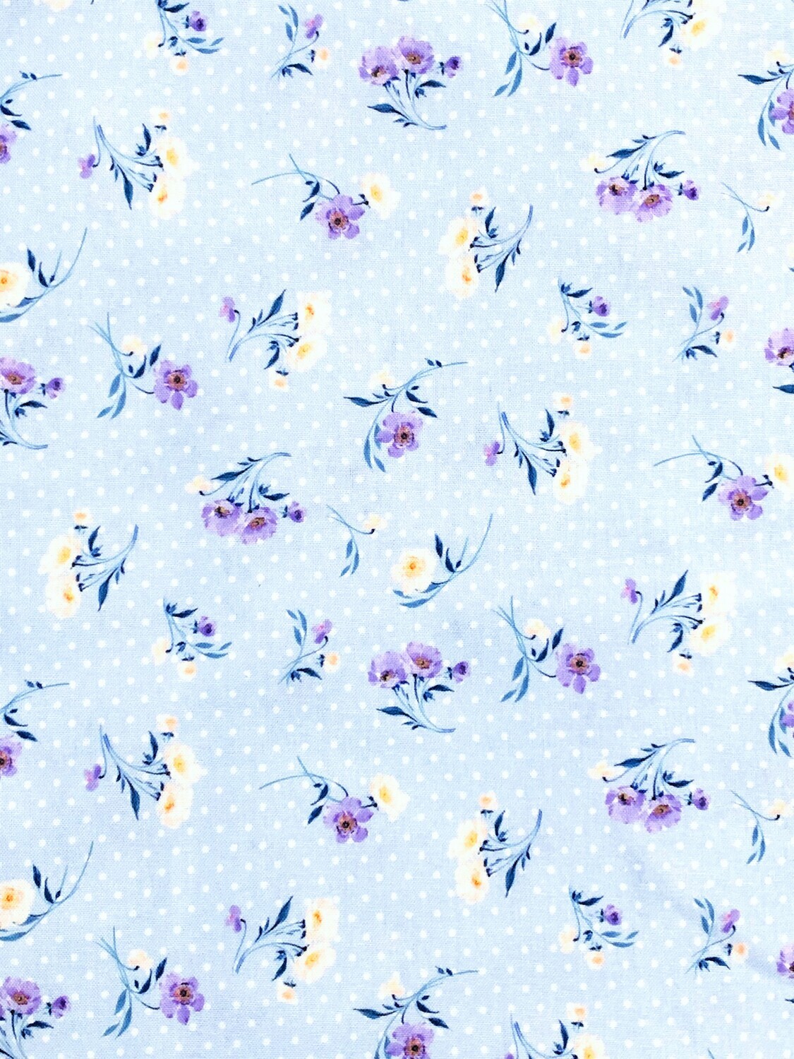 Dancing Florals on Polka | Quilting Cotton | 112cm wide