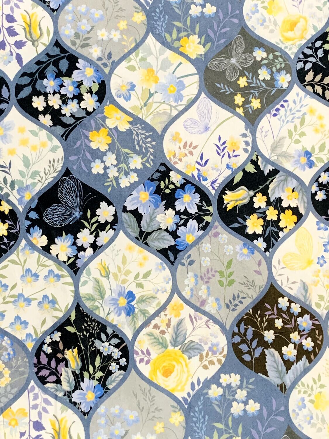 Floral Spring, Dark | Quilting Cotton | 112cm wide