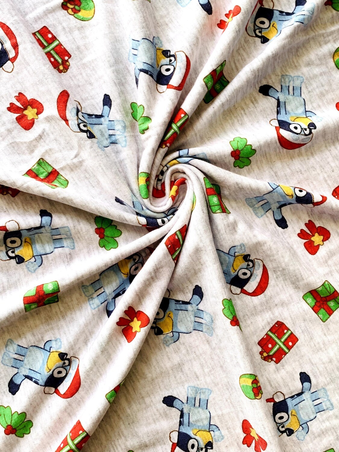 Bluey Christmas | Licensed Polycotton Jersey, 170gsm | 180cm Wide - Final Pieces